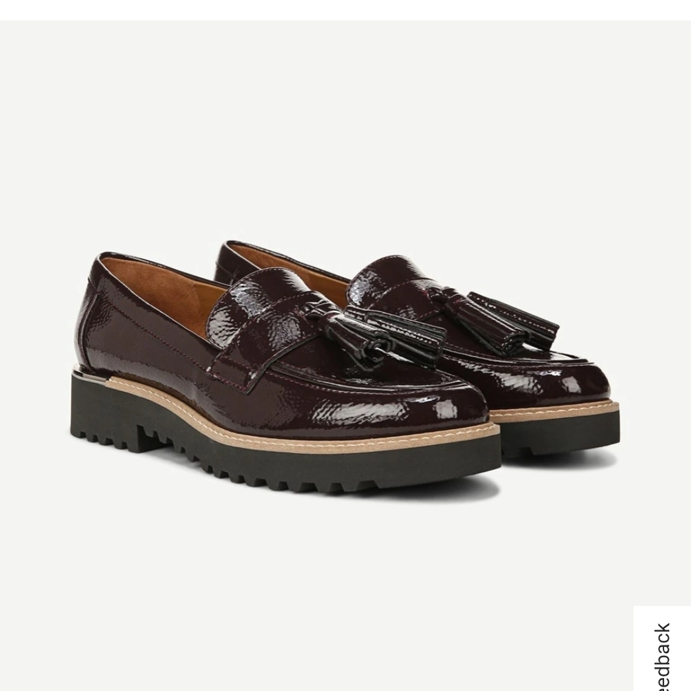 Franco Sarto Carolynn Burgundy Tassel Loafers 7.5